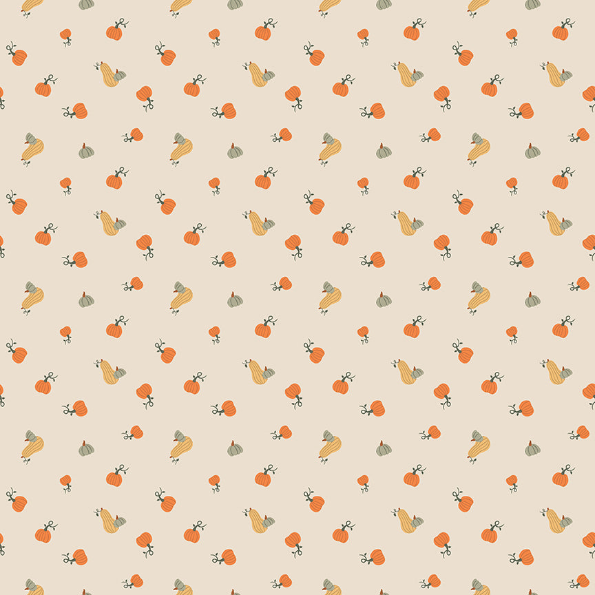 Pumpkin Spice PUMPKINS IVORY: C14993-IVORY (1/2 yd.)