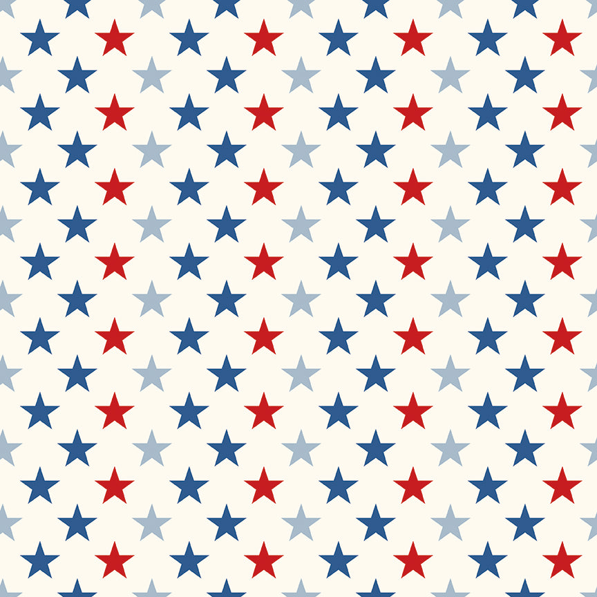 Freedom Garden: STARS MULTI Fabric (1/2 yd)