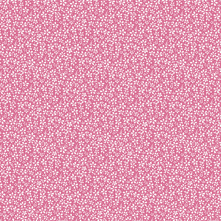 Precious Petites: DAISIES MAGENTA Fabric (1/2 yd)