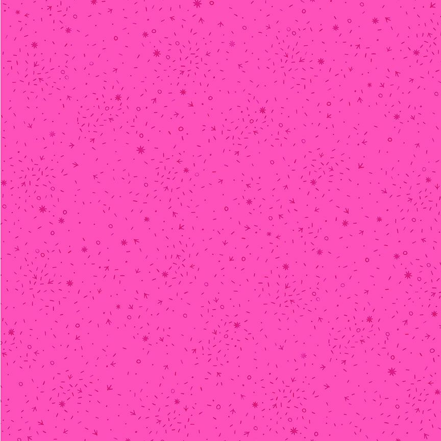 Chicken Scratch: FUCHSIA Fabric by Charisma Horton (1/2 yd)