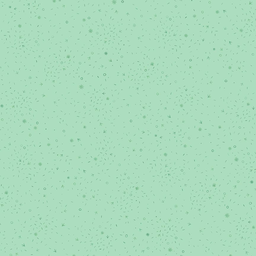 Chicken Scratch: MINT Fabric by Charisma Horton (1/2 yd)