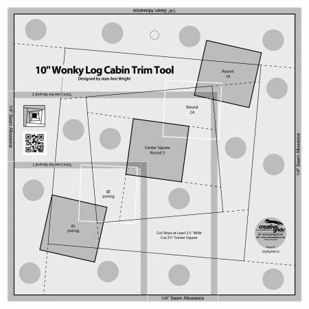 10-INCH WONKY LOG CABIN TRIM TOOL by Creative Grids