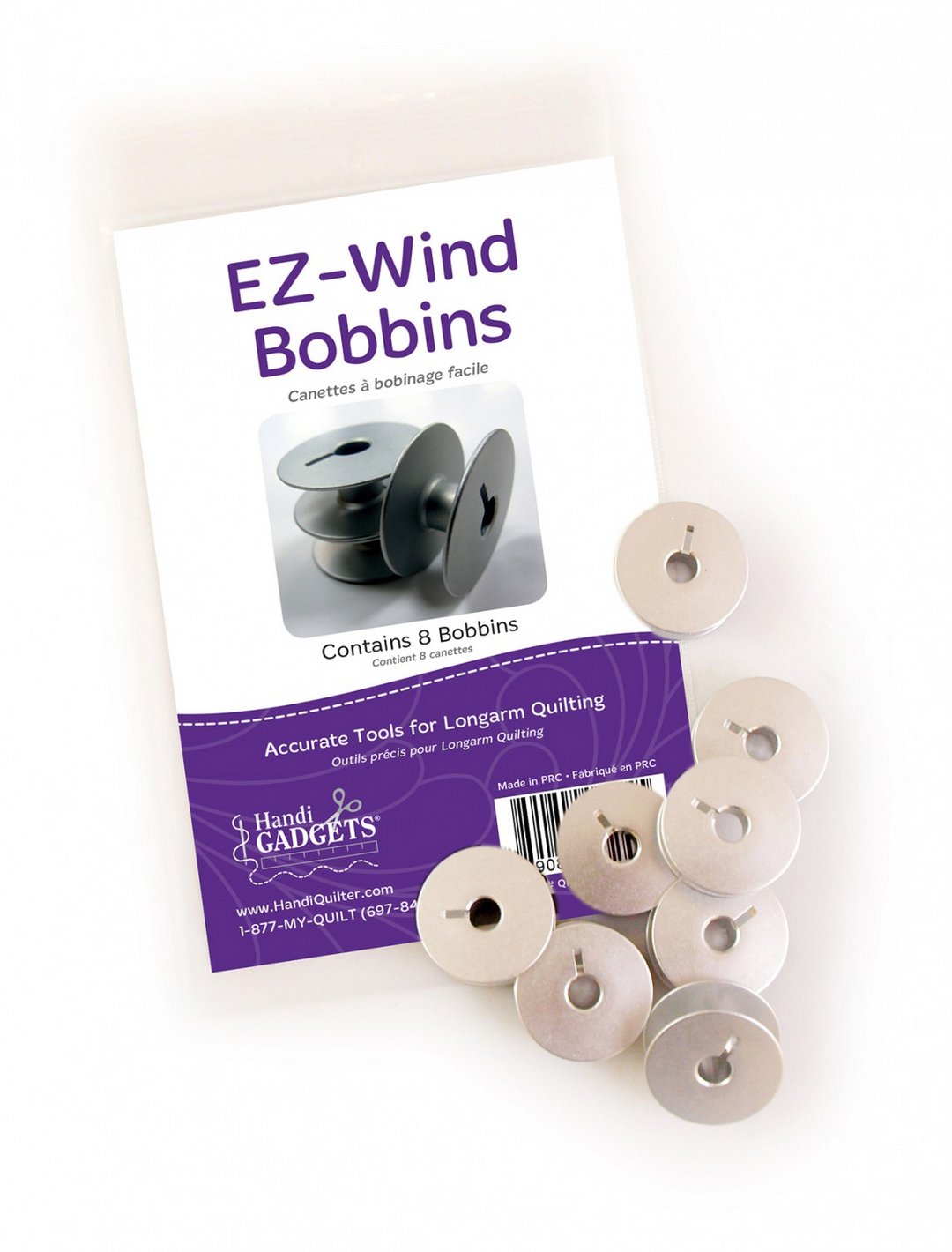 EZ-WIND Slotted Bobbin (M class) - 8pk