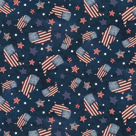 GOD BLESS AMERICA Quilt Kit by Wendy Sheppard feat. Farmhouse Americana