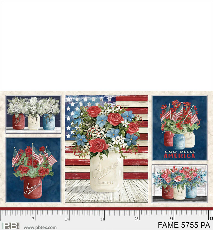 GOD BLESS AMERICA Quilt Kit by Wendy Sheppard feat. Farmhouse Americana