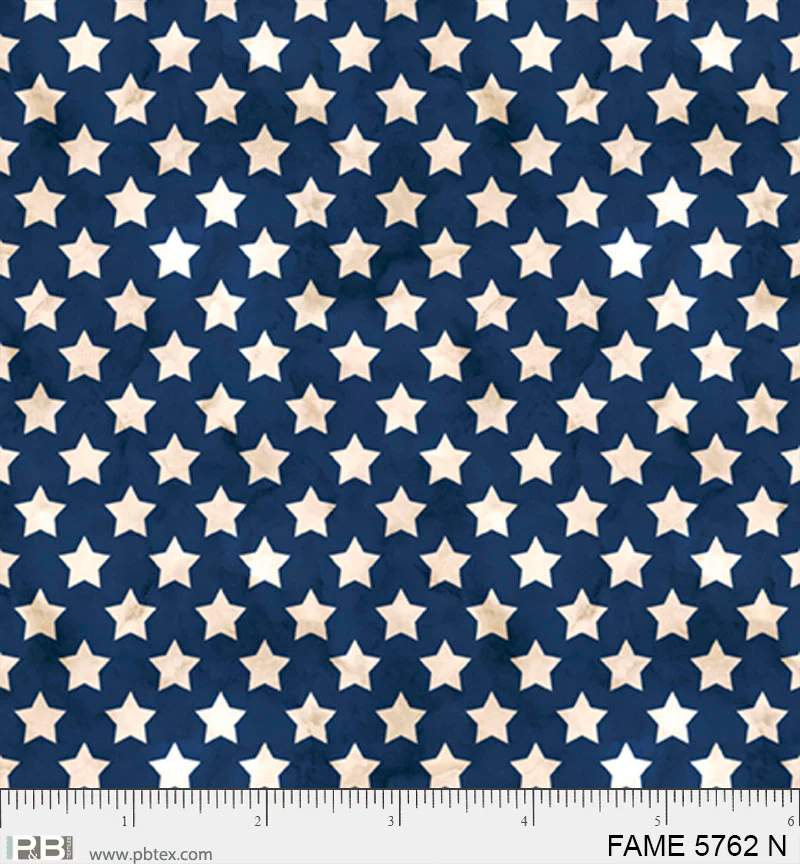 Farmhouse Americana: NAVY SET STARS Fabric (1/2 yd)