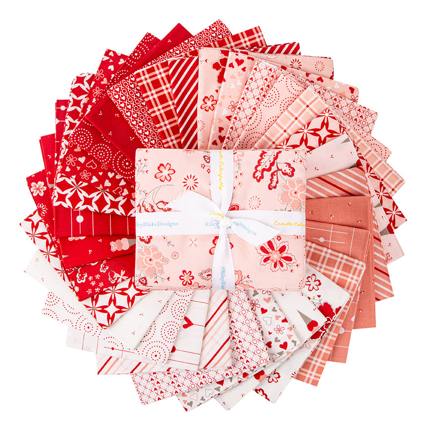 I LOVE US Fat Quarter Bundle by SANDY GERVAIT