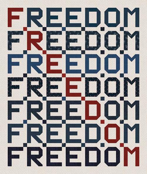FREEDOM Quilt and Table Runner Patterns by Primitive Gatherings