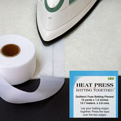 Heat Press Batting Together 1-1/2"x15 yds.