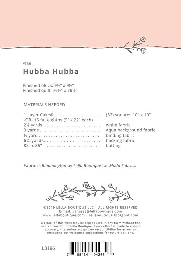 HUBBA HUBBA Quilt Pattern by Lella Boutique