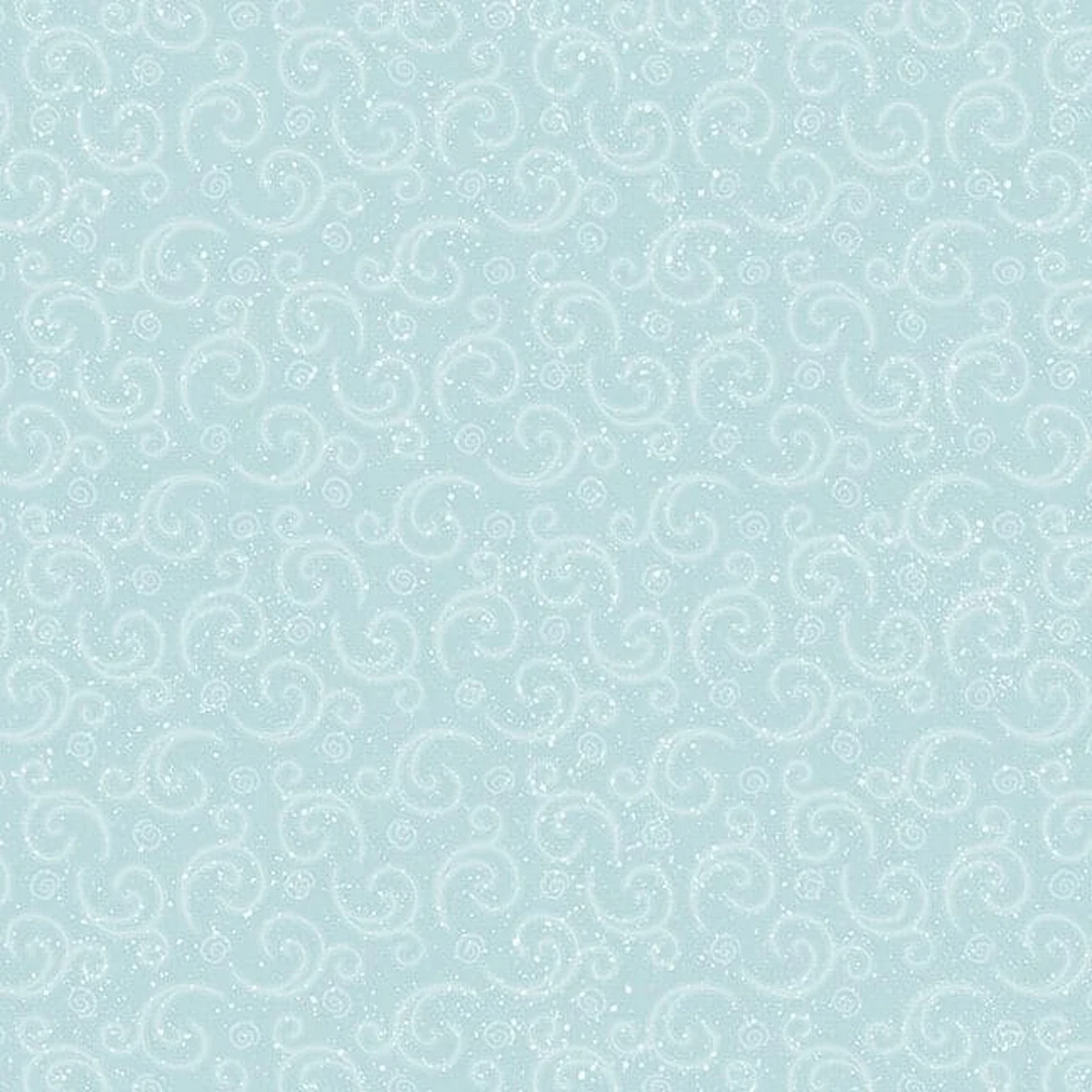 I Love SnGnomies Flannel SWIRL AQUA: 9638-11 V15 - (1/2 yd.)