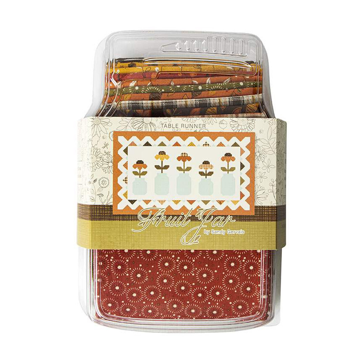 IN A FRUIT JAR Autumn Runner Boxed Kit by Sandy Gervais
