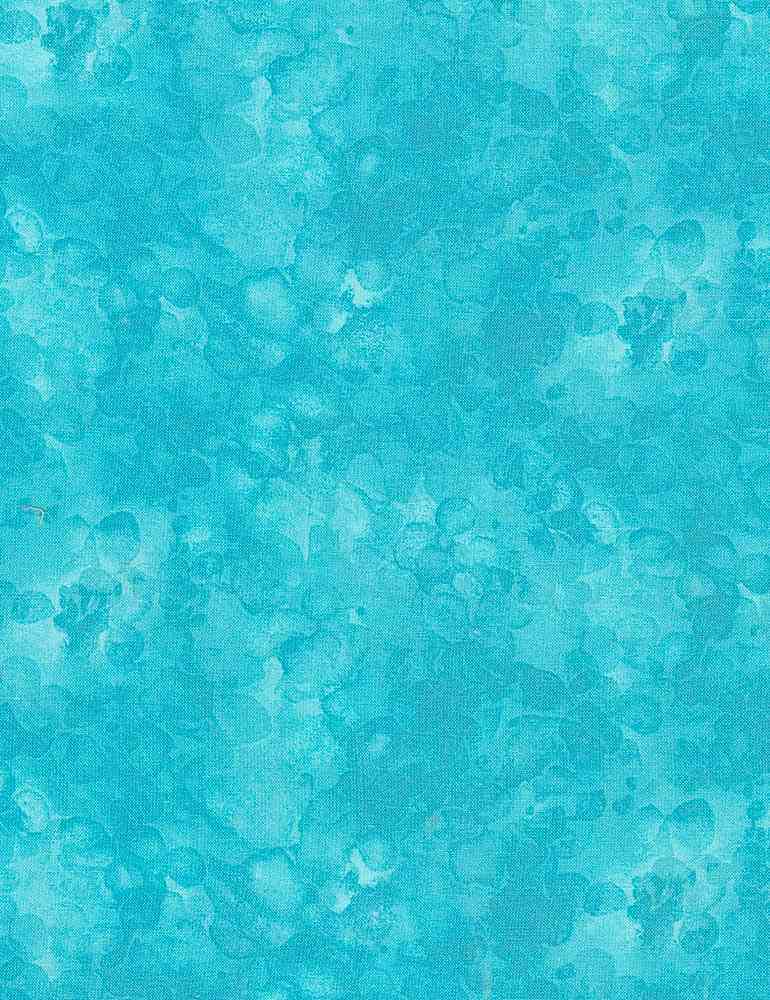 Solid-ish Watercolor Texture: TURQUOISE Fabric (1/2 yd)