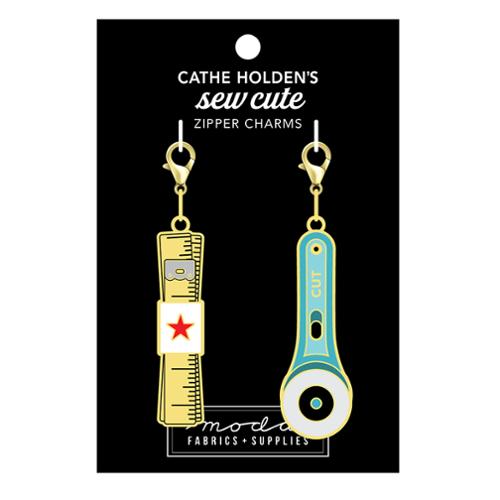 Sew Cute Zipper Charms - Measuring Tape and Rotary Cutter