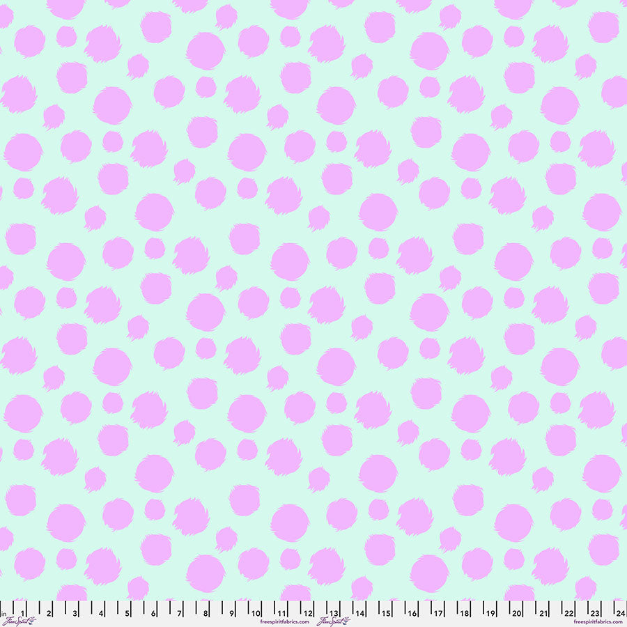 FURBALL-TECHNOMINT / Tabby Road Deja Vu Minky by Tula Pink (1 yd.)