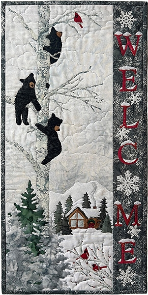 BEAR FOOT LOGDE Wall Hanging Quilt Kit by McKenna Ryan
