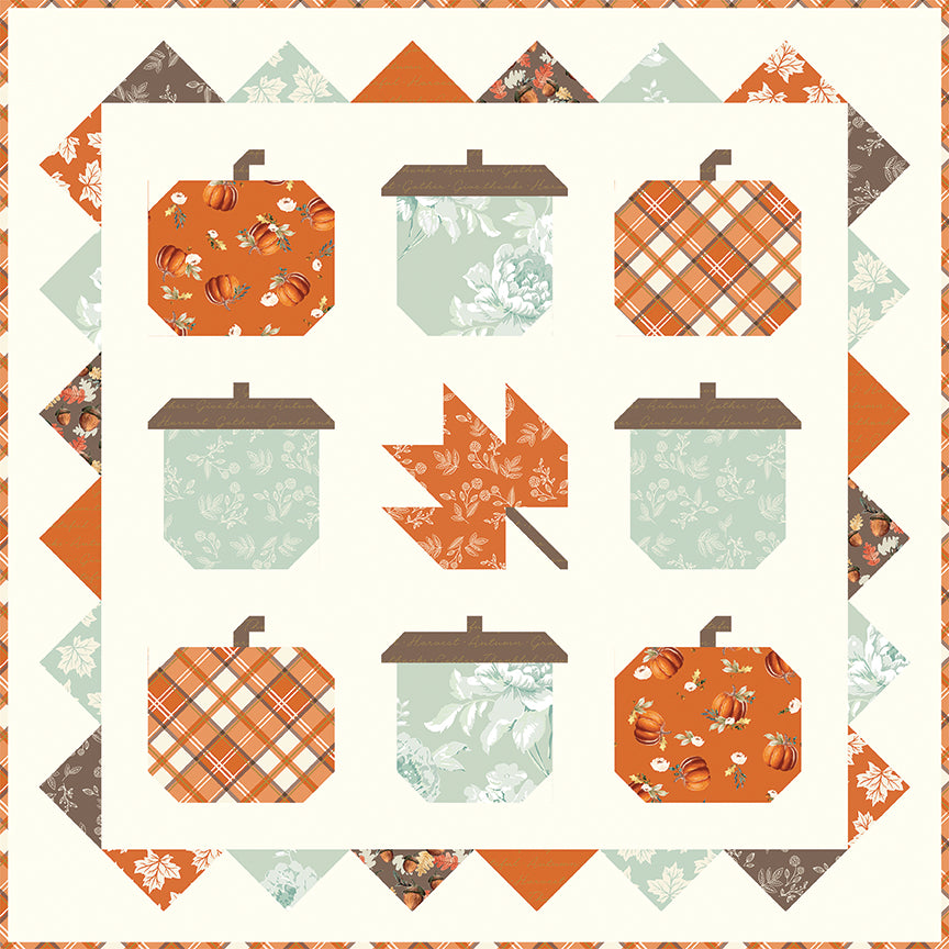 BONJOUR AUTOMNE Modèle de courtepointe -