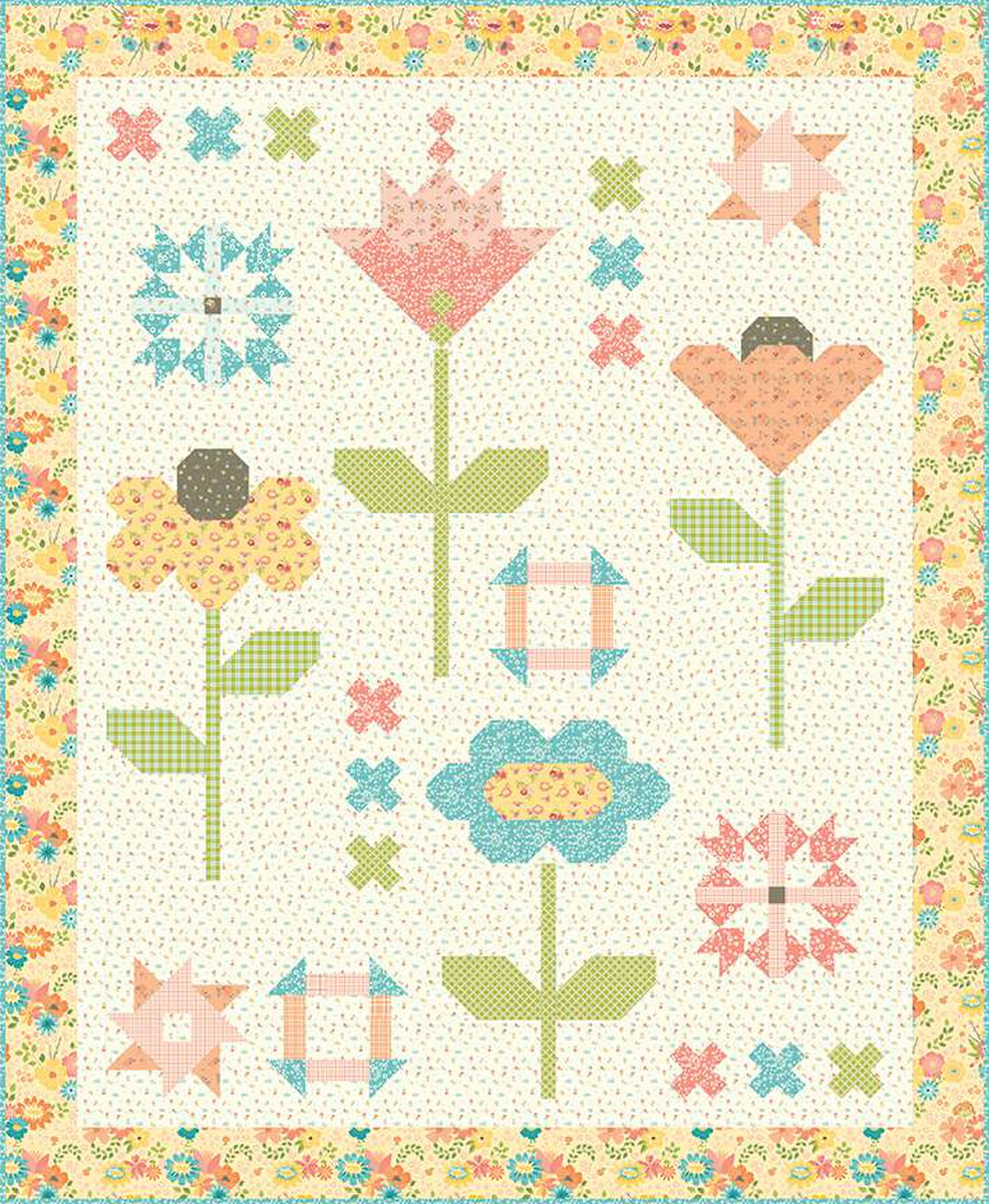 MIXED BOUQUET Quilt Pattern by SANDY GERVAIS