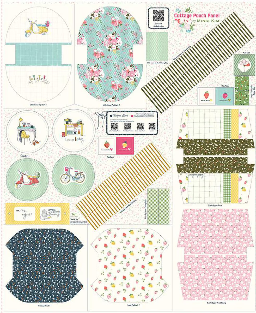 COTTAGE POUCH PANEL 35.5" X 43.5"