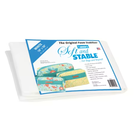 Soft and Stable - White 100% Polyester Foam Stabilizer 18in x 58in