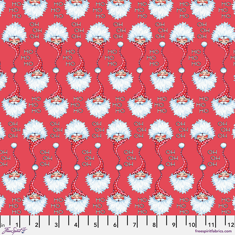 So Much Joy: HO HO HO - Red Fabric (1/2 yd) by Mary Engelbreit