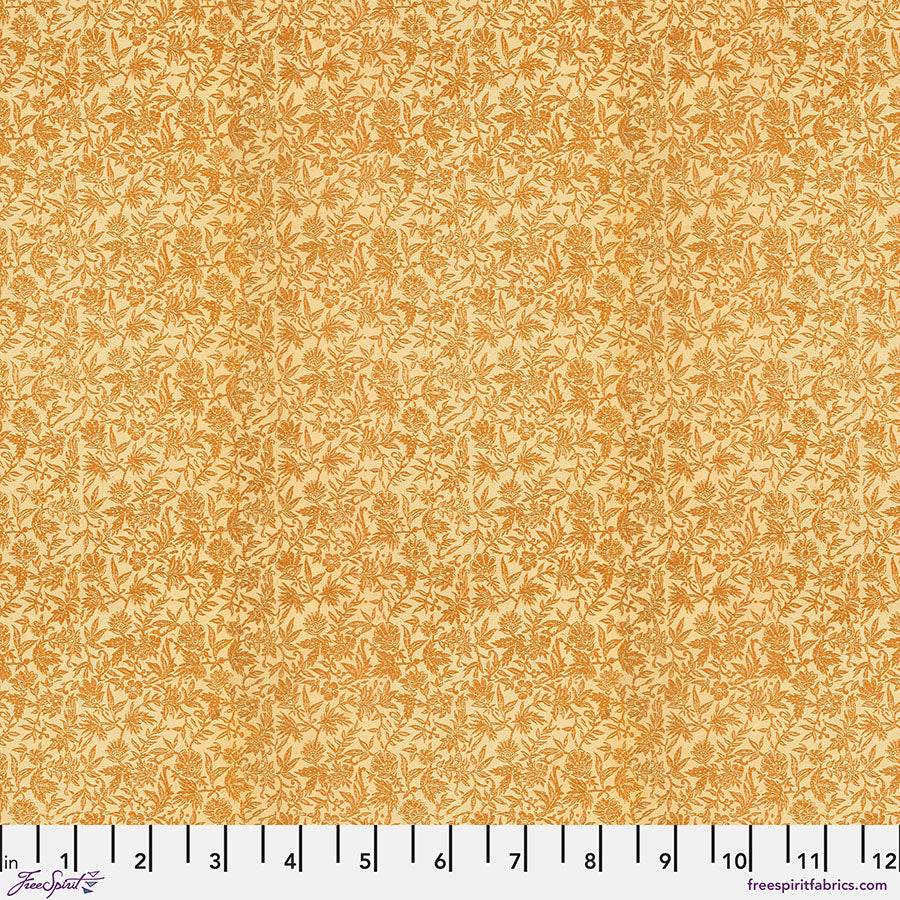 Eclectic Elements Palette: ORANGE TINY PRINT Fabric (1/2 yd.) by Tim Holtz