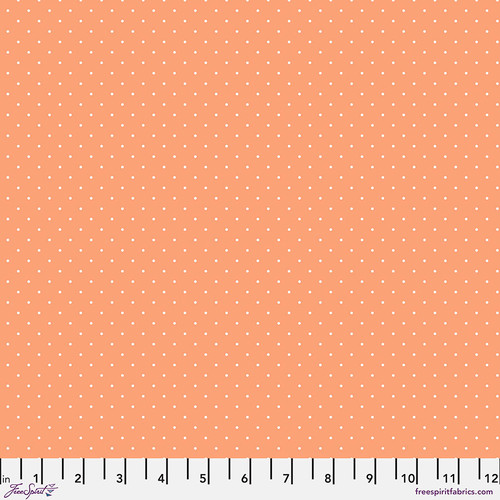 TINY DOTS: PEACHY - by Tula Pink (1/2 yd.)