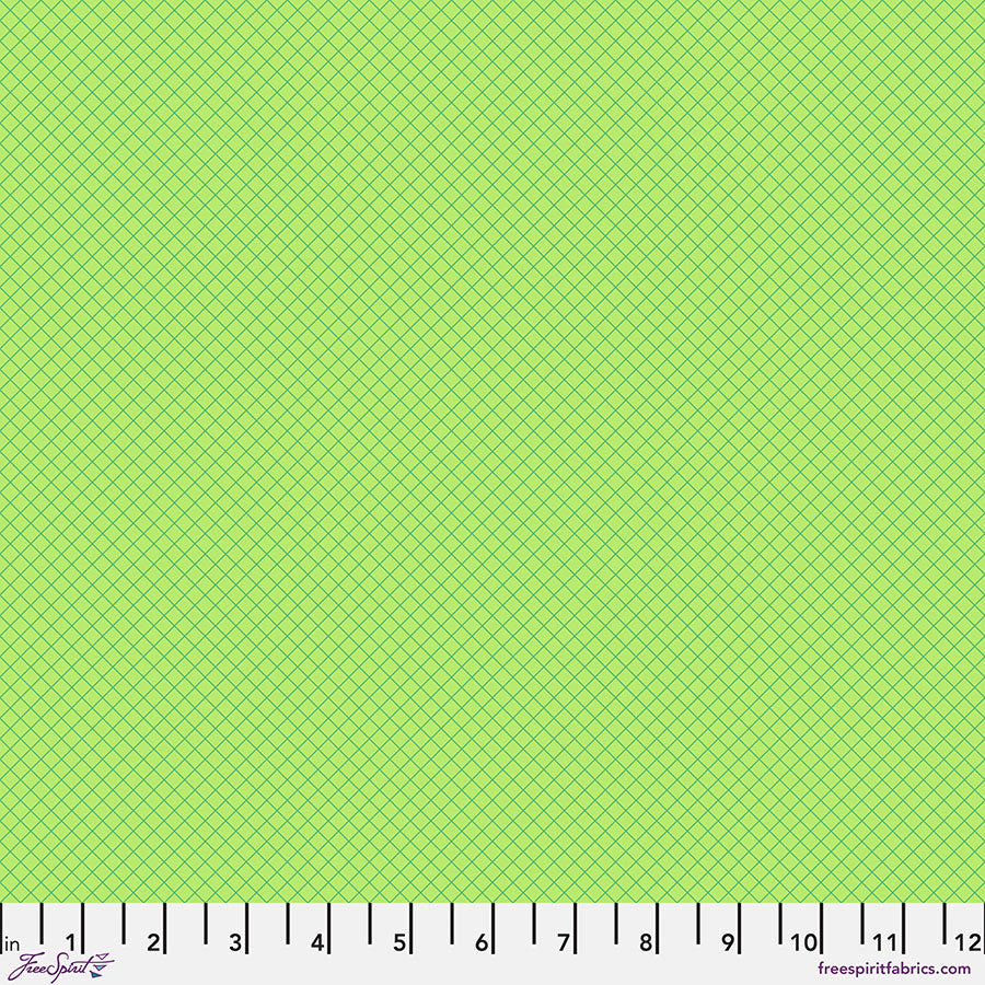True Colors: ON The GRID APPLE Fabric by Tula Pink (1/2 yd)