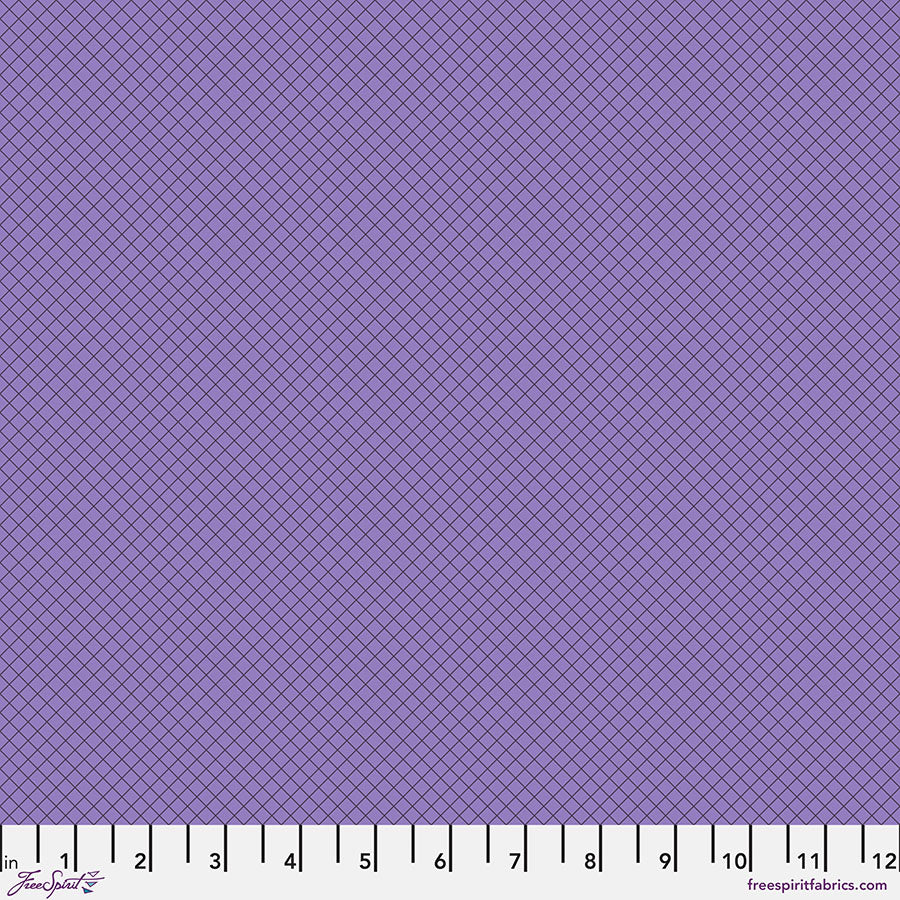 True Colors: ON The GRID MYSTERIOUS Fabric by Tula Pink (1/2 yd)