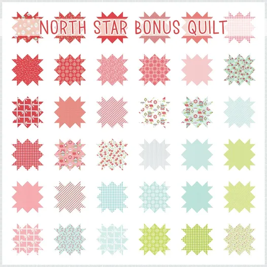 PEPPERMINT LANE Libro de patrones de colcha del bloque del mes