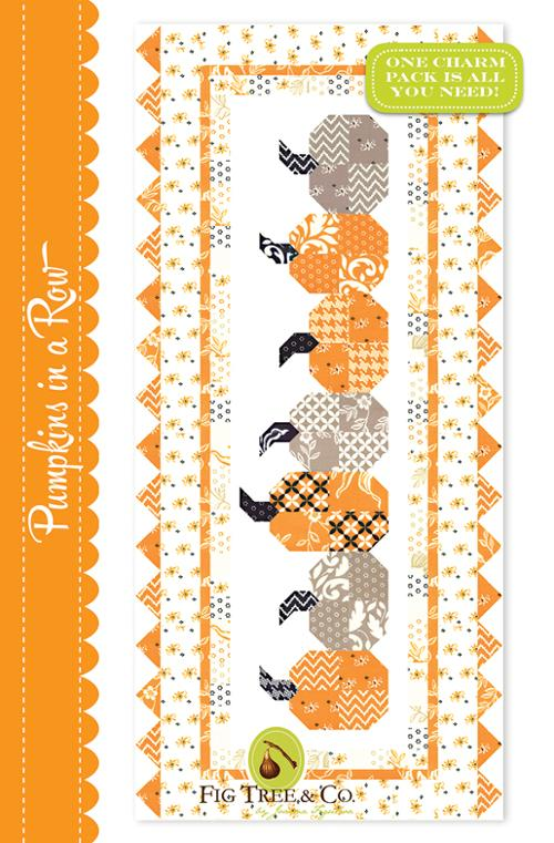 PUMPKINS IN A ROW Quilt Pattern by Fig Tree Quilts