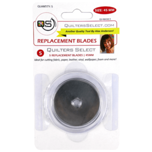 QUILTERS SELECT Rotary Blade Replacements - 45mm (5 pk)