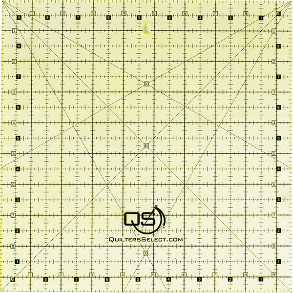 QUILTERS SELECT Non-Slip 9.5"x 9.5" Ruler