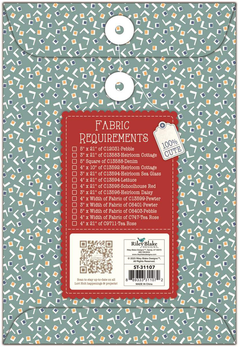 Lori Holt Quilt Seeds™ Pattern Home Town Neighbor No. 8