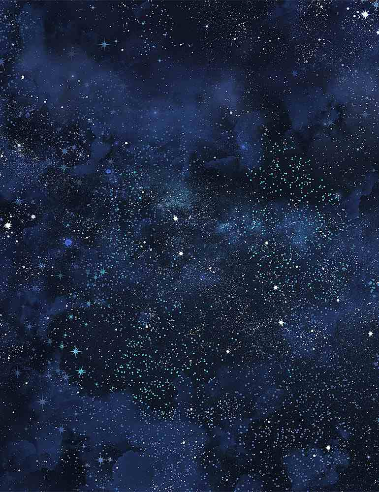 Owl Always Love You: TWINKLING NIGHT SKY (1/2 yd)