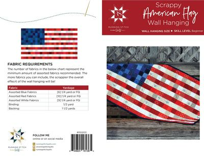 SCRAPPY AMERICAN FLAG Quilt Pattern