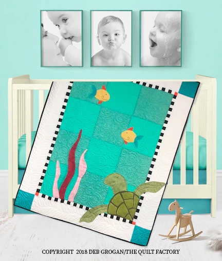 SIMON SEA TURTLE Applique Quilt Pattern by The Quilt Factory