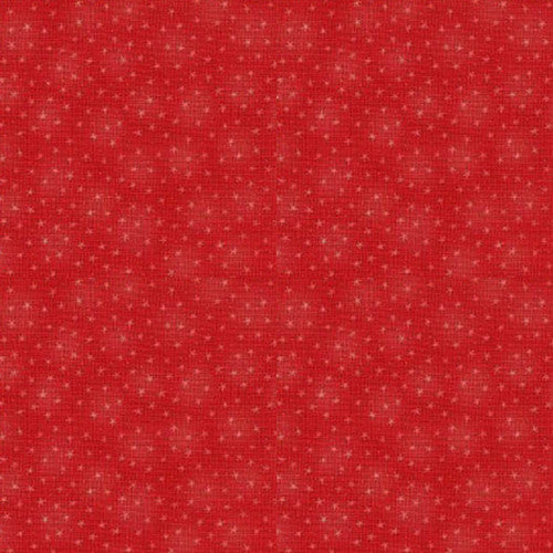 Starlet: RED SMALL STARS Fabric (1/2 yd)