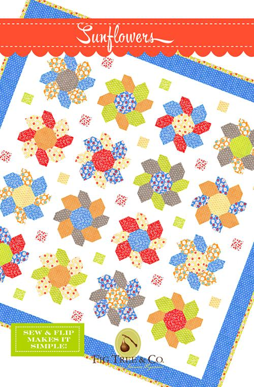 SUNFLOWERS Quilt Pattern by Fig Tree Quilts