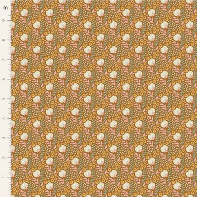 SANCTUARY: CARAMEL & OCHRE 5pc. Fat Quarter Bundle Precuts by Tilda