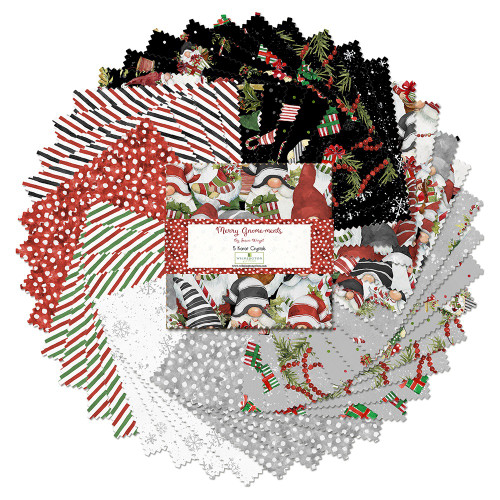 MERRY GNOME-MENTS 5 Karat Gems 5-Inch Precuts by Wilmington Prints