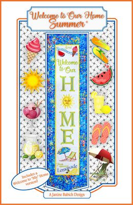 WELCOME TO OUR HOME SUMMER Machine Embroidery Pattern by Janine Babich
