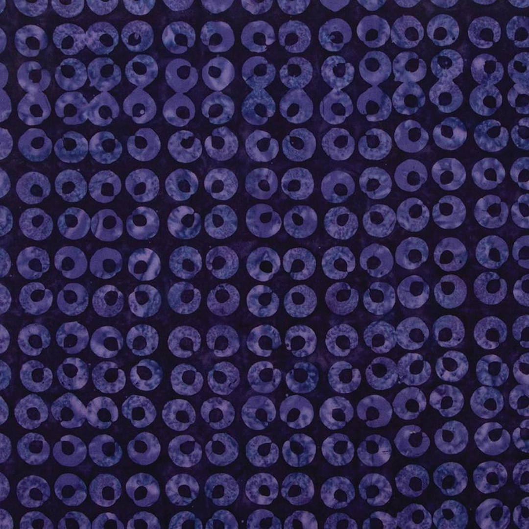 Halloween Expressions Batiks: BLACKBERRY Fabric (1/2 yd)
