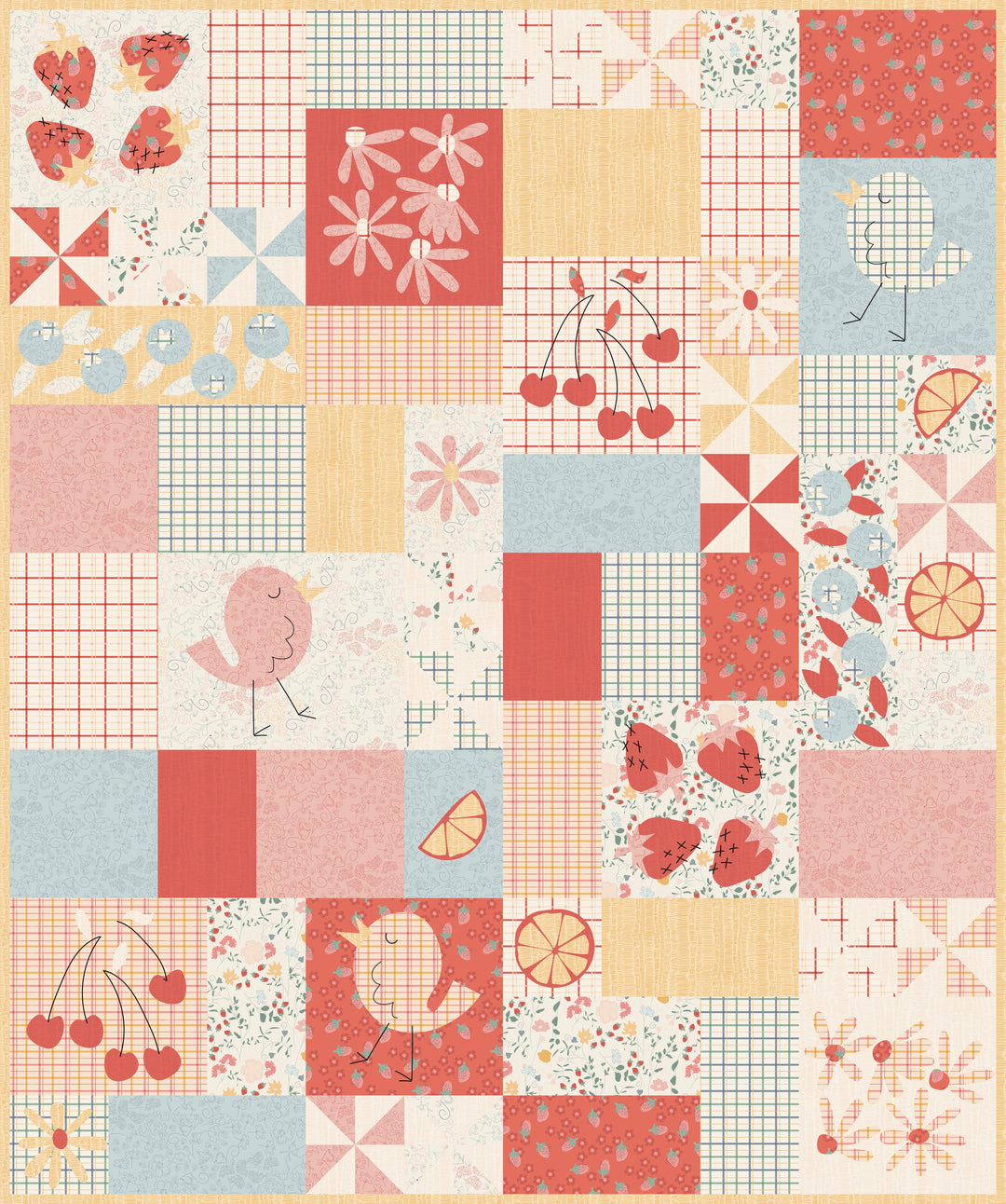 SUNDAY BRUNCH Applique Quilt Pattern by MEAGS & ME