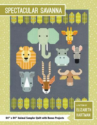 Modèle de courtepointe SPECTACULAIRE SAVANNAH par Elizabeth Hartman