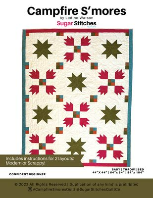Modèle de courtepointe CAMPFIRE S’MORES