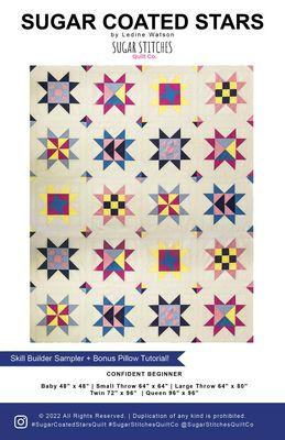 SUGAR COATED STARS Quilt Pattern