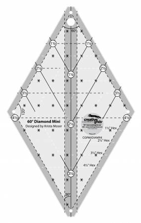 Mini regla de diamante de 60 grados Creative Grids