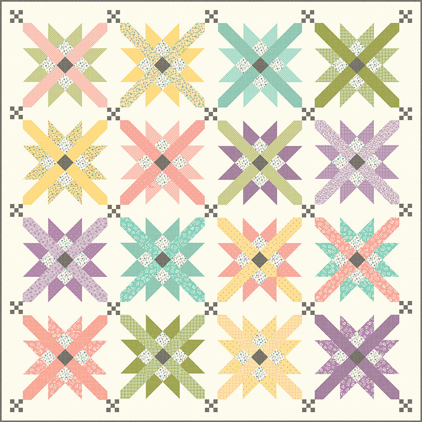 WIND FARM Quilt Pattern by Sandy Gervais