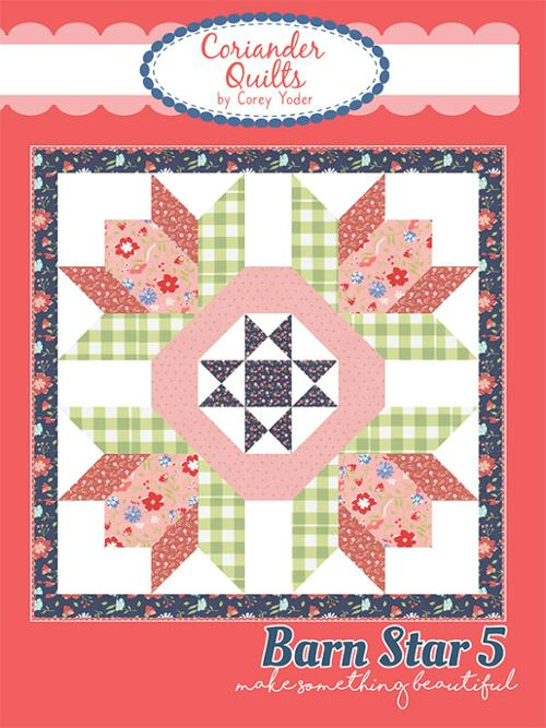 Modèle de courtepointe BARN STAR 5 par Coriander Quilts